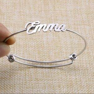 ✨EMMA SILVER ADJUSTABLE NAME BRACELET *NWT*